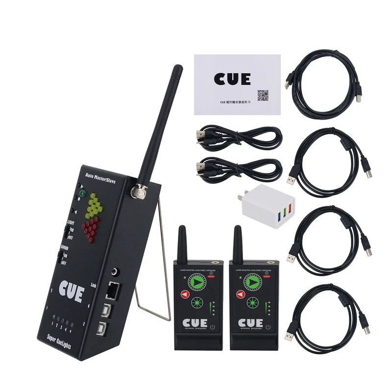 Super Cuelight Professional PPT Presenter Anti Interference up to 400 Meters Control 1-4 Laptops for Big Event Conference