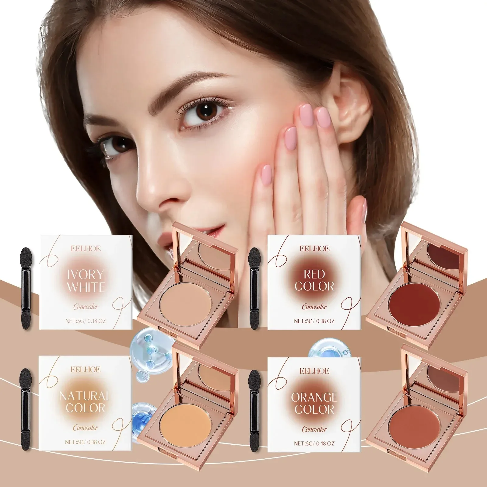 Korektor Lekki Naturalne Krycie Skóry Niedoskonałości Plam Trądzik Krycie Cieni Pod Oczami Długotrwały Makijaż Nie Zmieniający Koloru