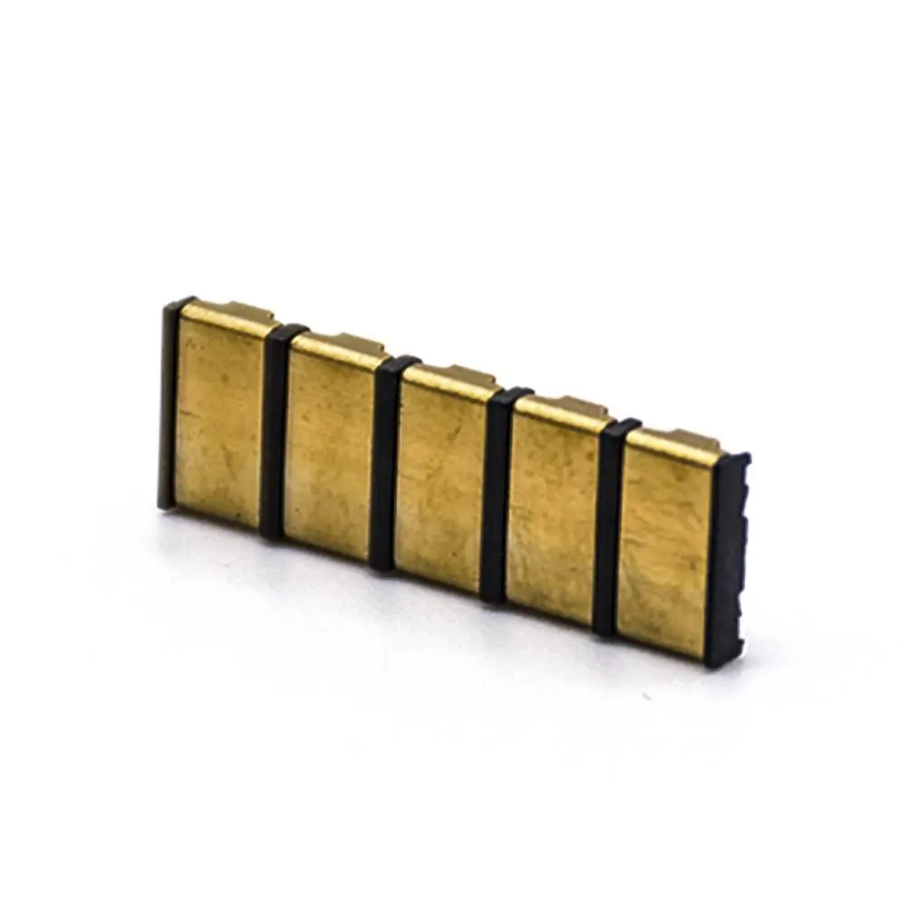 5-Pin SMT Battery Connector 4.0PH 1.9H Gold Plated Spring Power Supply Terminal for PCB Board