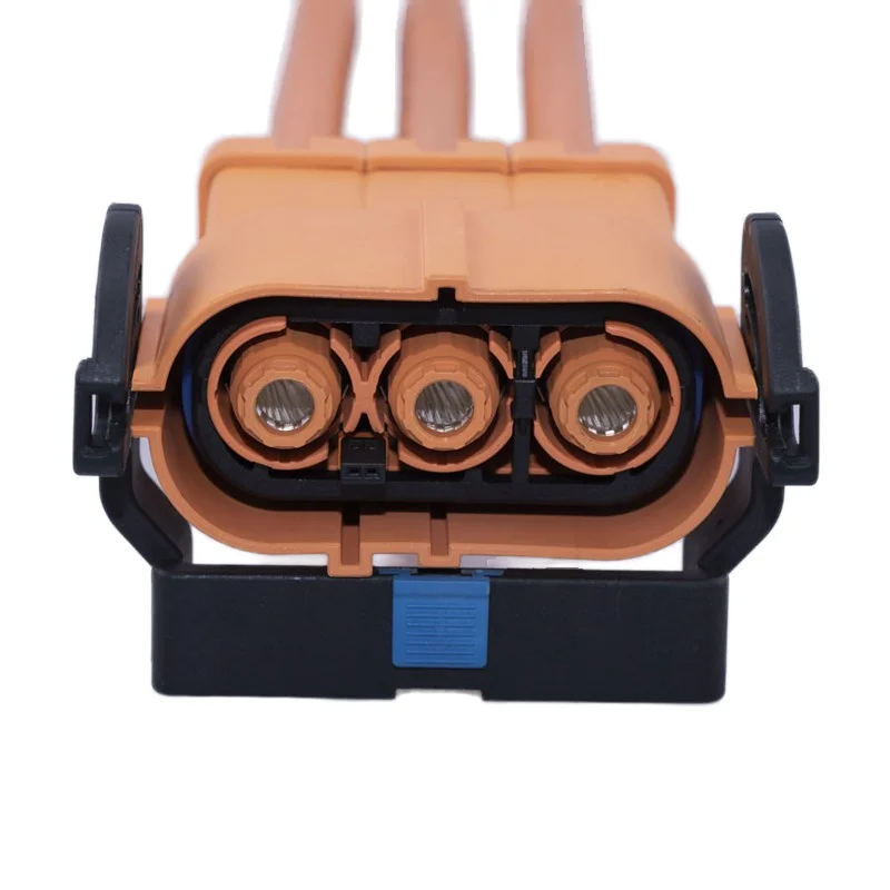 High Current HVIL EV Power Connector 8mm 3 Pin Socket a Key IP67 Quick Connect