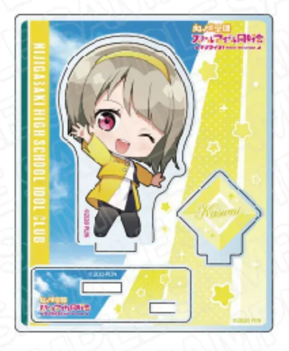 Anime uehara ayumu nakasu kasumi miyashita ai zhong lanzhu mini figura boneca konoe kanata acrílico suporte modelo cosplay brinquedo presente
