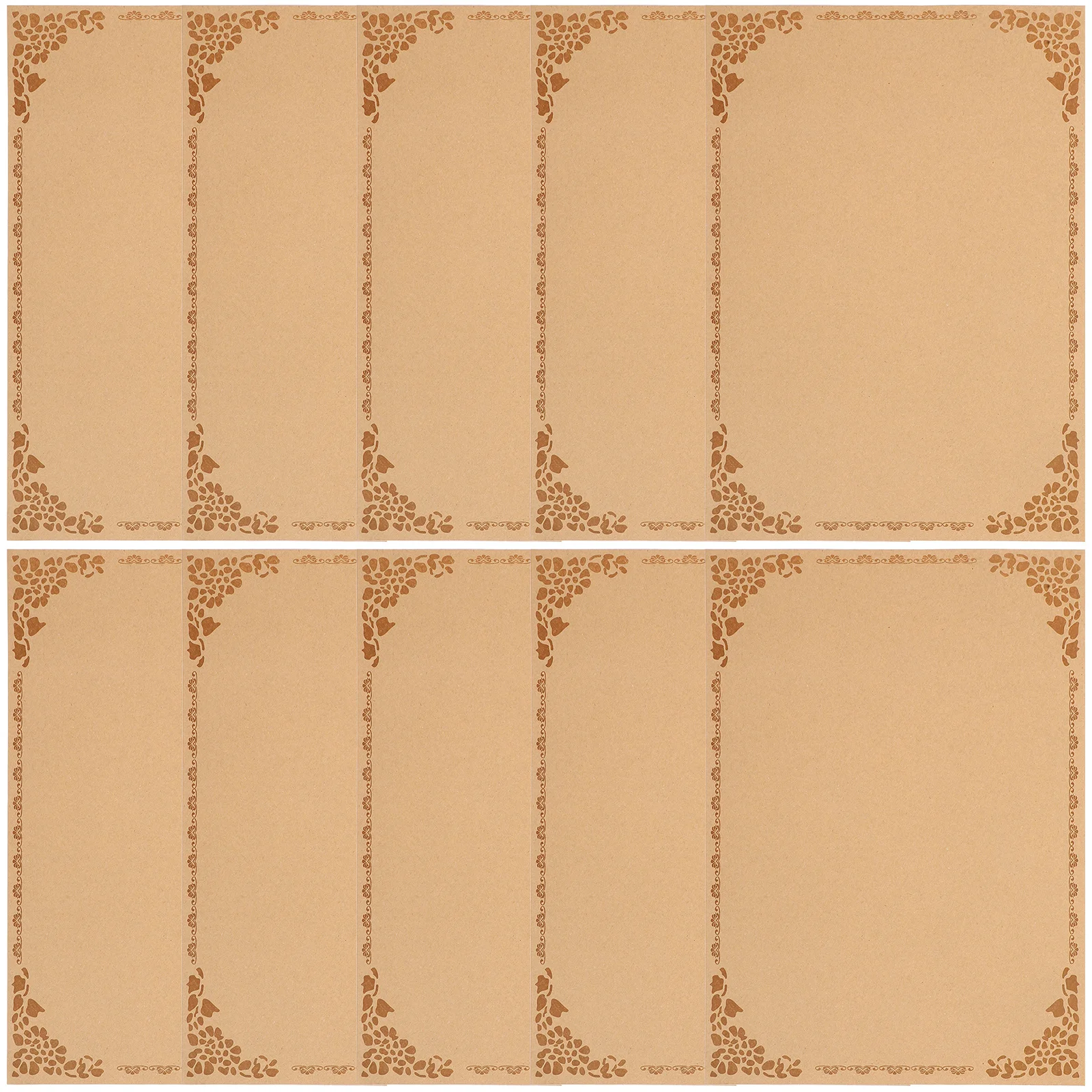 Papel para certificado en blanco, hoja de premio imprimible resistente, papel para diploma de graduación, tamaño A4, hojas interiores confiables para impresión, 10 Uds.