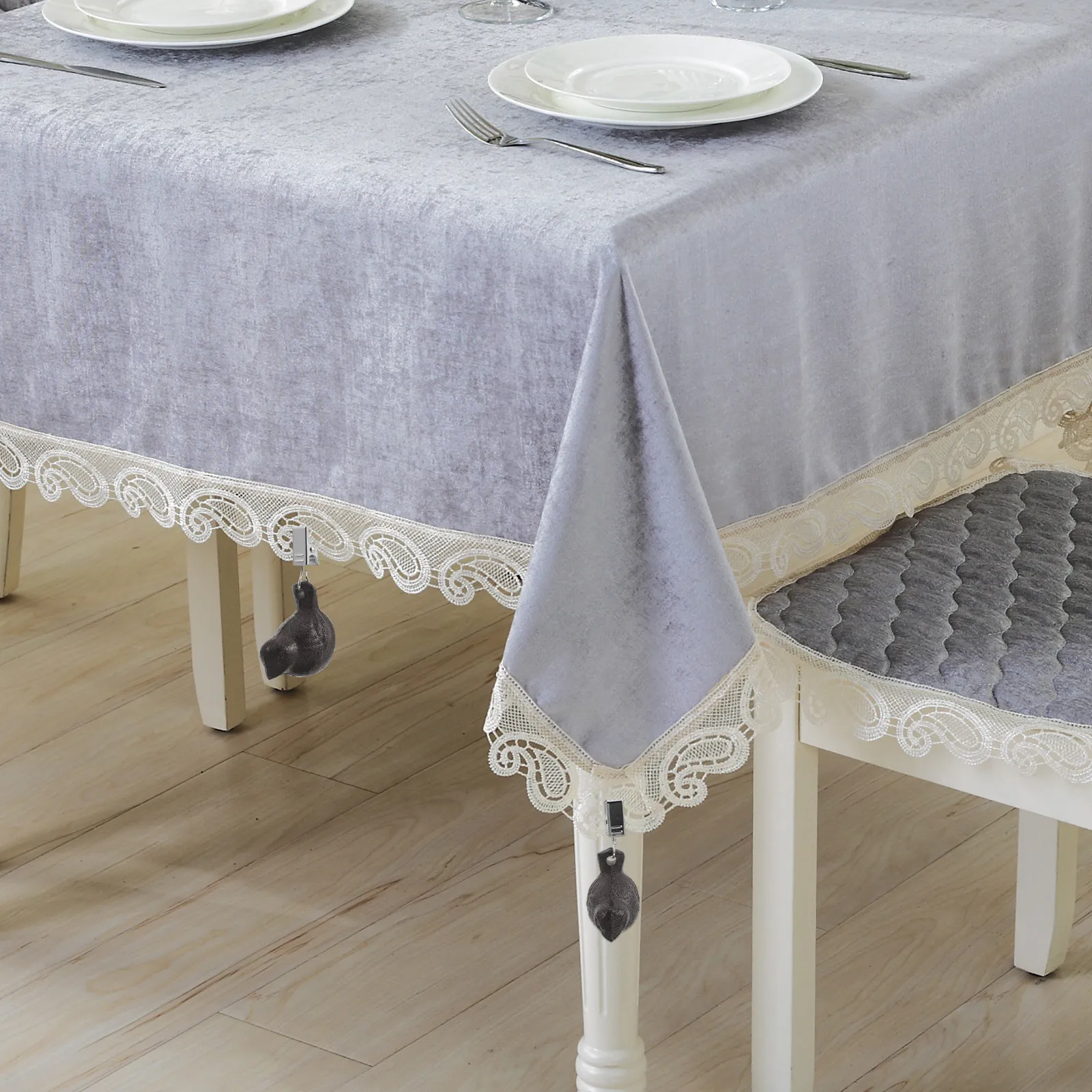 4Pcs Tablecloth Weights Heavy Cast Iron Vintage Bird Clip on Table Cloth Holders Outdoor Picnic Garden Party Wedding Table Cover