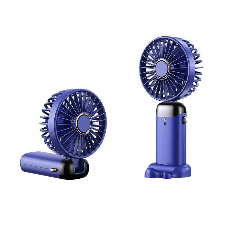 Handheld small fan, USB charging, portable small foldable neck hanging, portable electric fan, desktop, mini dormitory,