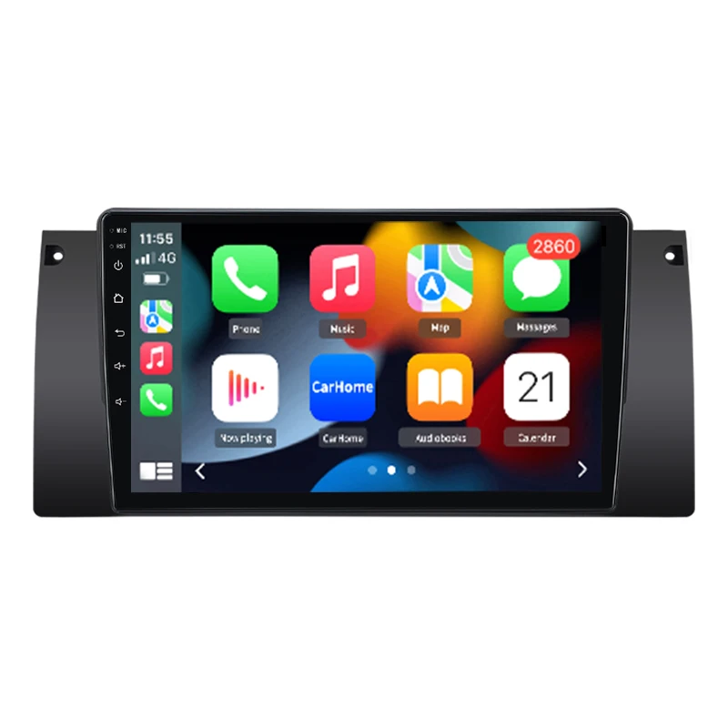 Junsun Android Auto Autoradio für BMW E39 1995 1996 1997 1998 1999 2000 2001 2002 2003 Multimedia Wireless Apple CarPlay Smart Intelligent Systems IPS Touchscreen Stereo Video Player 2 Din Autoradio