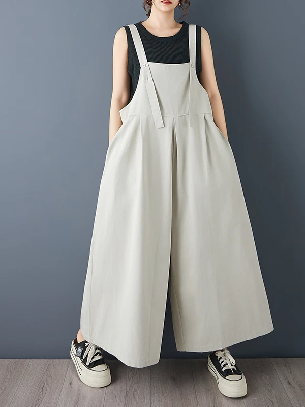 

Повседневные женские комбинезоны с широкими штанинами, свободного кроя, из хлопка, в рабочем стиле, из выстиранного денима, с эффектом омоложения, больших размеров, удобные, для весеннего сезона, с высокой талией