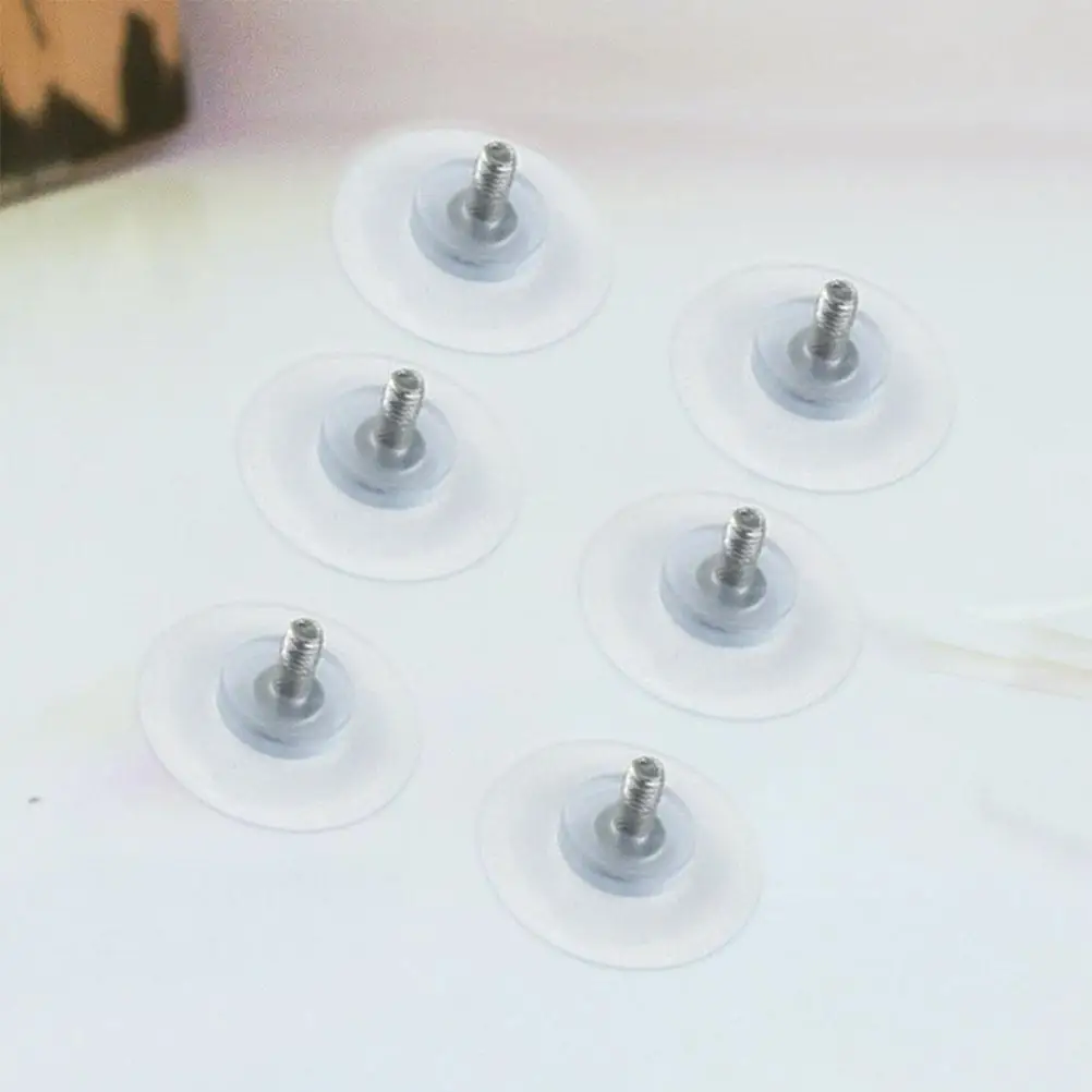6 Pcs Suction Cups PVC Strong Rubber Base Glass Work Suction Cups Sucker Hanger Desk Anti Collision HomeDecoration Holiday