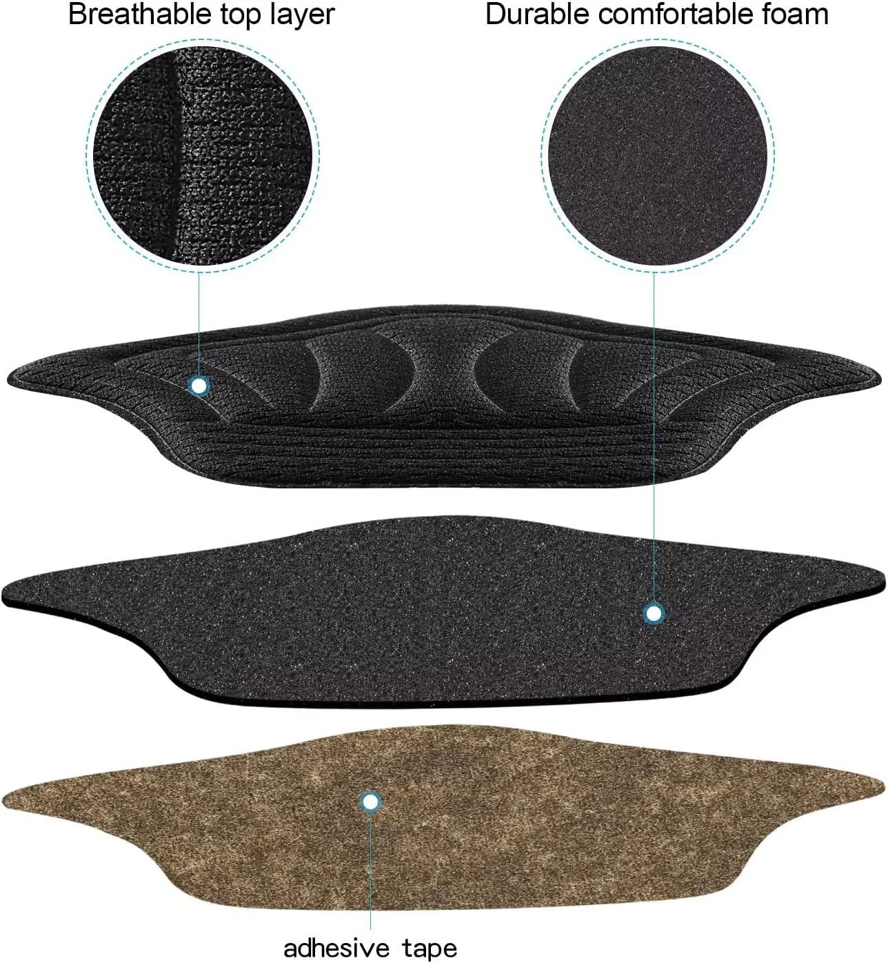 1/3/5Pairs Insoles For Shoes Patch Heel Pads Sport Winter Shoes Pads Back Sticker Adjustable Patches for Sneakers Cushion Insert view 5