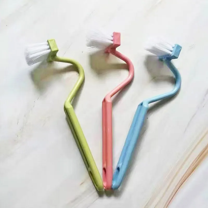 Escova Sanitária Curva com Cabo Longo (1/2/3 Peças) - Acessório Doméstico para Limpeza Profunda de Banheiro - Escovas para Limpeza de Vaso Sanitário