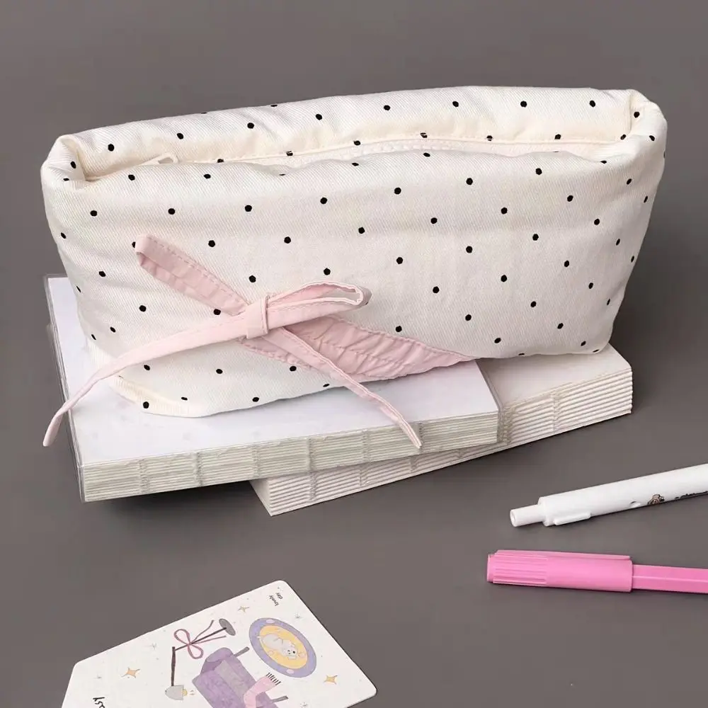 น่ารัก Bowknot Wave Point ปากกากระเป๋าการ์ตูนของขวัญดินสอขนาดใหญ่ความจุปากกา BagStationery กระเป๋านักเรียนอุปกรณ์