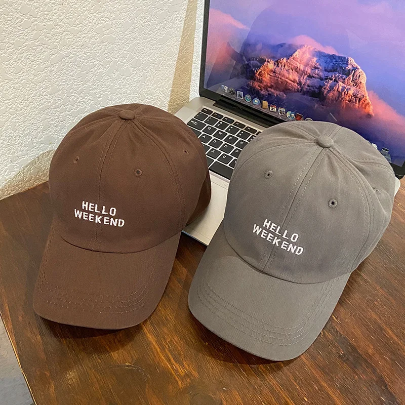 مرحبا عطلة نهاية الأسبوع إلكتروني قبعة بيسبول الرجال النساء موضة عادية بلغت ذروتها قبعات التطريز التطريز في الهواء الطلق الشمس أقنعة الهيب هوب بونيه
