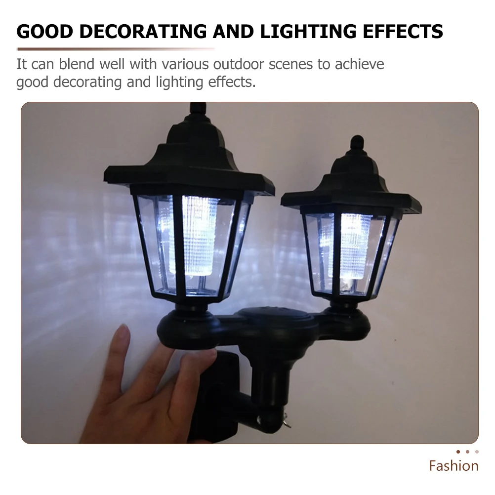 

Garden Lantern Solar Powered Wall Light Vintage Lighting LED Lights for Outdoors