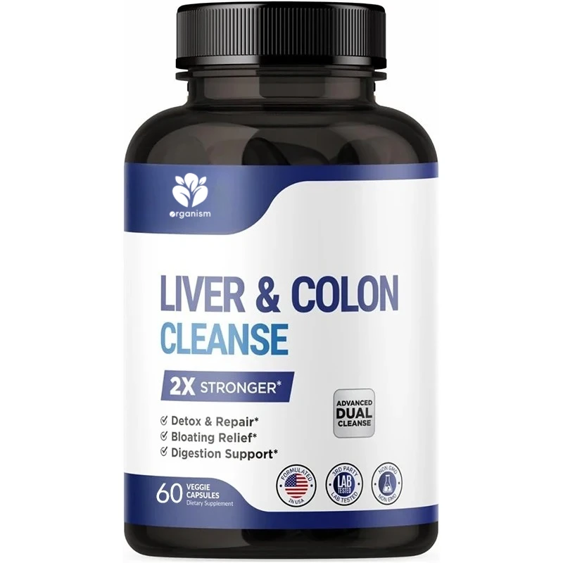 

Liver and colon cleansing, premium milk thistle supplement - vegan 60 capsules