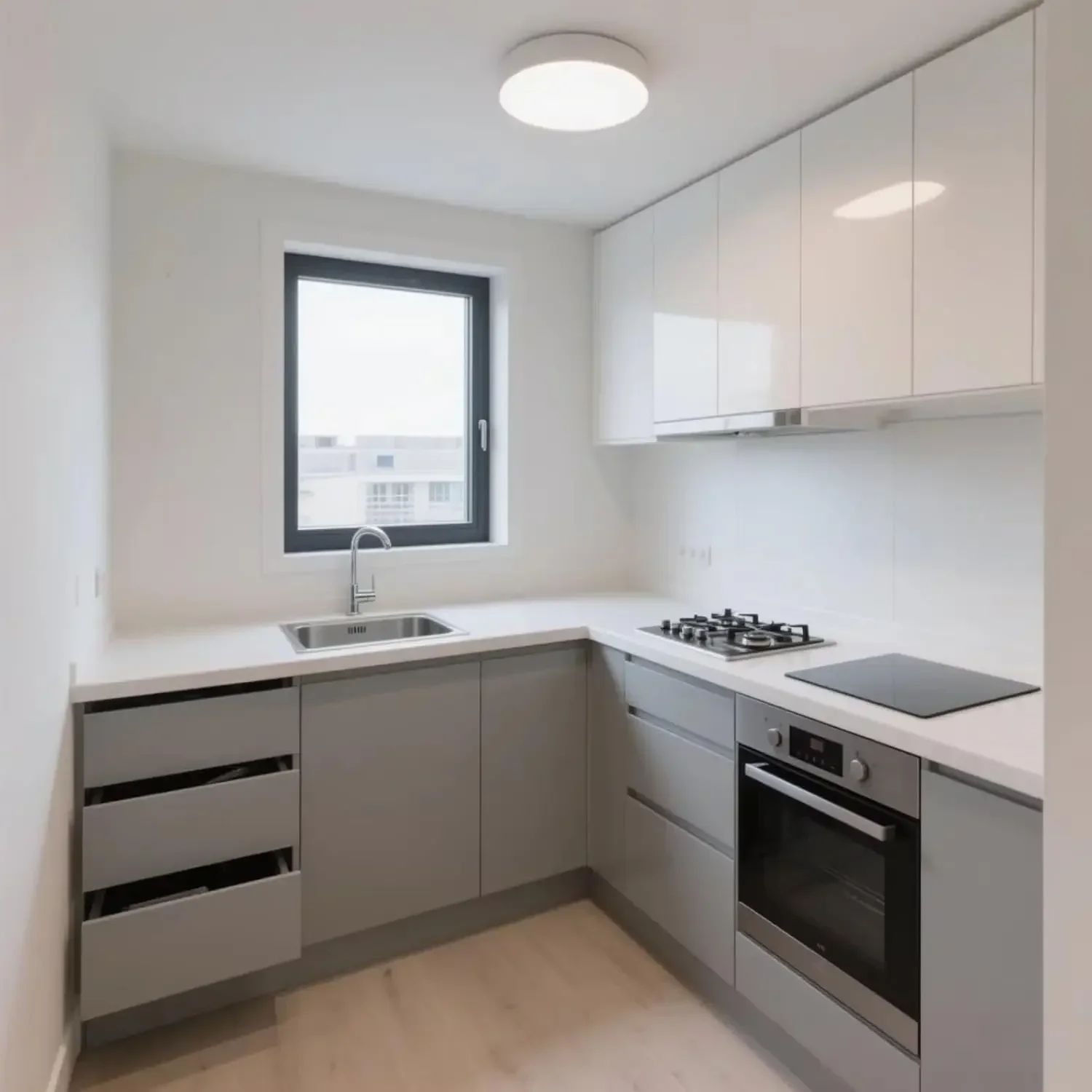 منزل صغير فاخر قابل للتوسيع بطول 20 قدم للبيع، منزل حاوية جاهز قابل للطي 2 غرفة نوم 1 غرفة معيشة 1 حمام