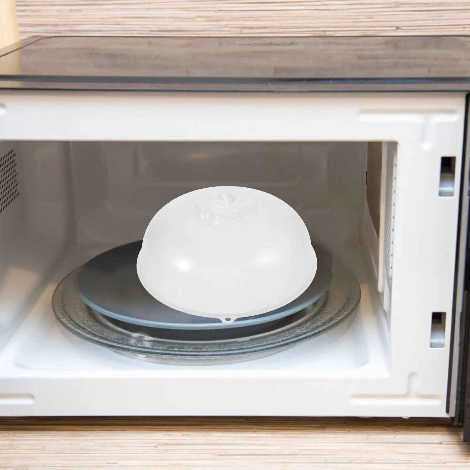 Microwave Oven Splatter Cover Food Heating Lid Transparent Heat Resistant Reusable Dish Plate Cover Microwave Food Covers