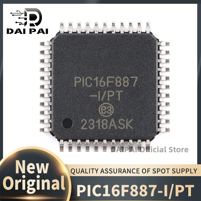 

(10Pcs-50Pcs/Lot) 100% New original PIC16F887-I/PT PIC16F887 TQFP-44 Chipset