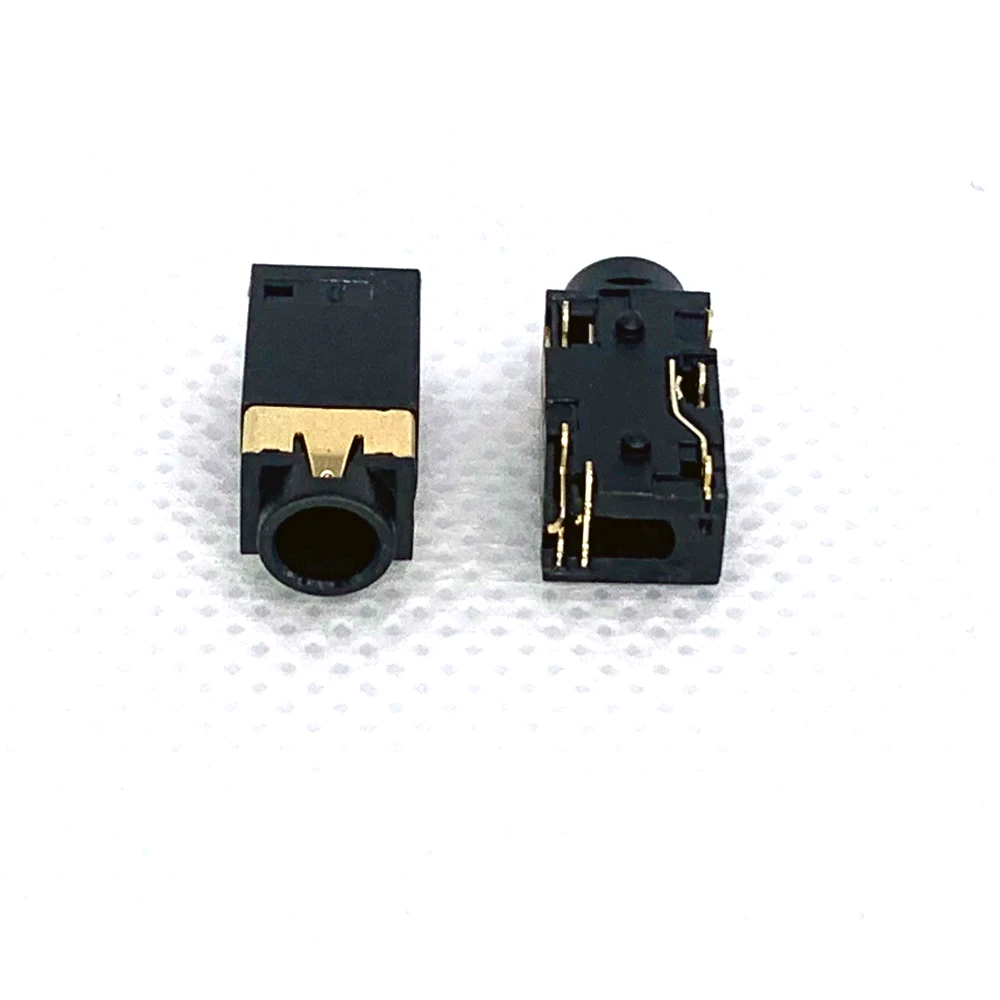 10Pcs 3.5Mm Dip Headphone Socket Audio Socket Pj-342 Surface Mounted 6 Feet Double Track Gold Plated PJ342 6P plugin