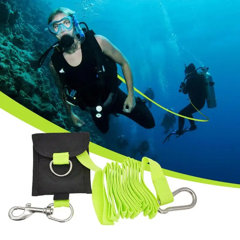 Diving Rope Anti-lost Rope Quick Release Buckle Spiral Spring Coil Camera Drifting Lanyard Swivel Hook Diving Sports Accessories