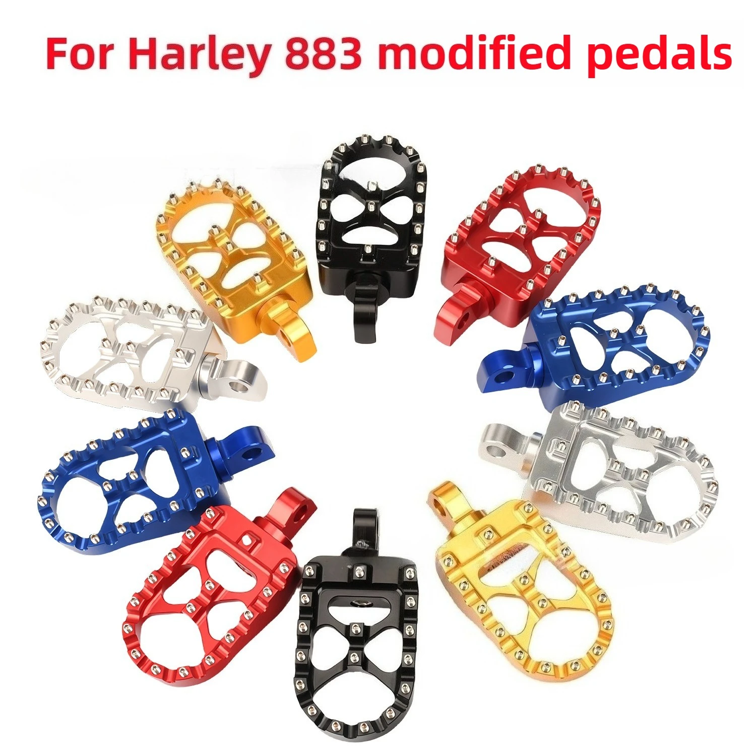 

Suitable for Harley 883 Pedal Off-road Vehicle Modified Car CNC Aluminum Alloy Pedal Retro Universal Non-slip Pedal General