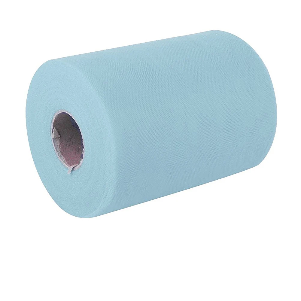 

6x10YD Tulle Roll Spool Fabric Wedding Car Decor DIY Netting Party Craft Decoration Fabric Roll for Celebration