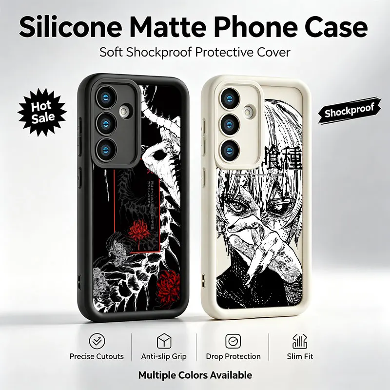 Anime cool Tokyo Ghoul Phone Case For Samsung Galaxy A17 A16 A15 A14 A07 A06 A57 A56 A55 A54 A53 A52 A36 A35 A34 A33 A26 A25