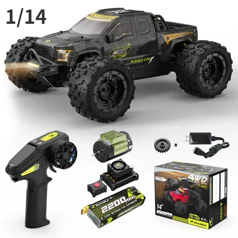 

RLAARLO RC Car 1/14 3S 4WD Brushless Climbing Monster Truck Model Electric Remote Control Climbing Monster Truck Toy Boy Toy