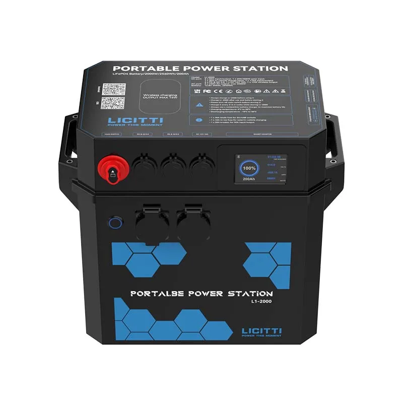 

LICITTI 12v Solar Generator 1200w 2500w Outdoor Bank Portable Solar Lifepo4 Portable Power Station