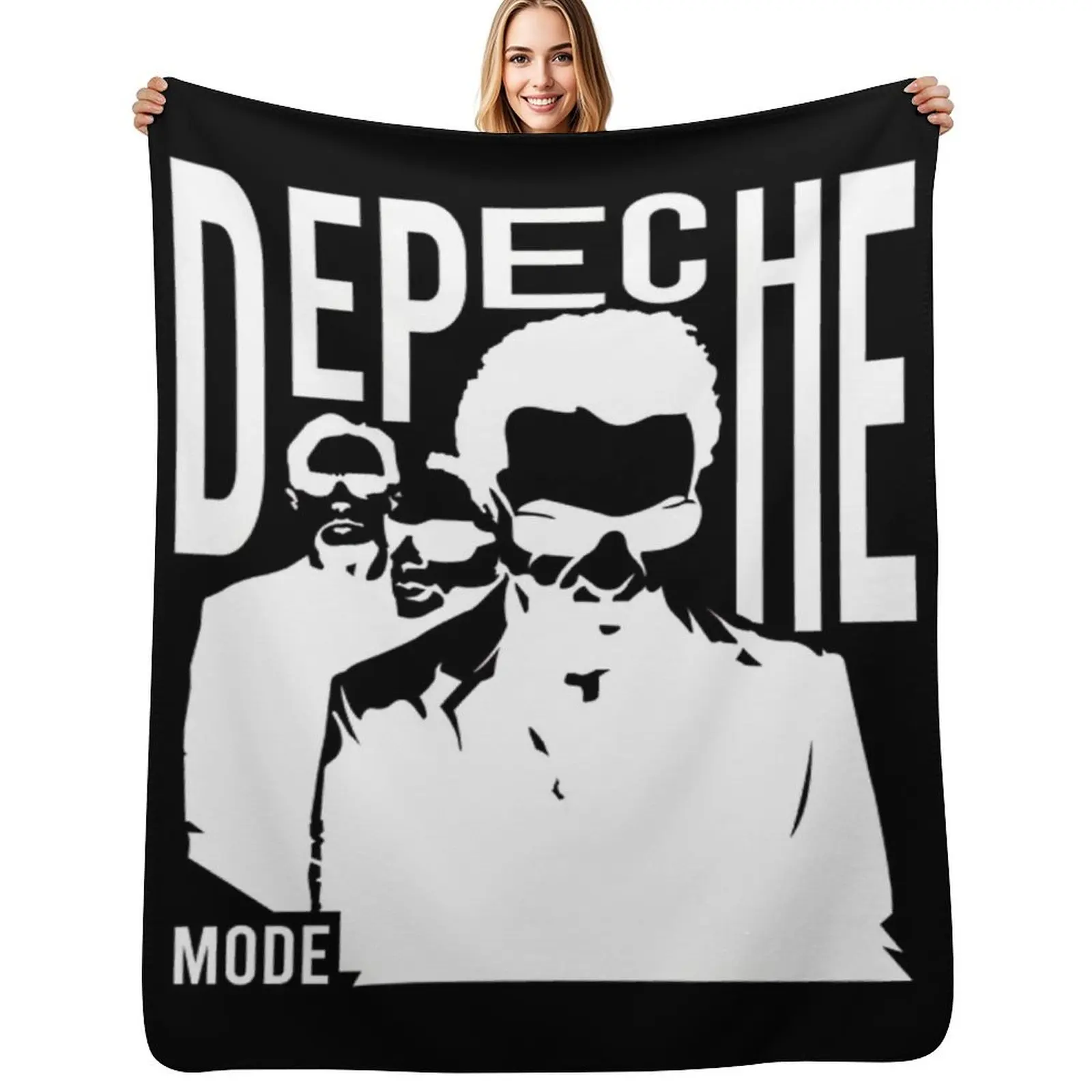 

depeche synthpop mode Throw Blanket Color Fast Cozy Throw Blanket