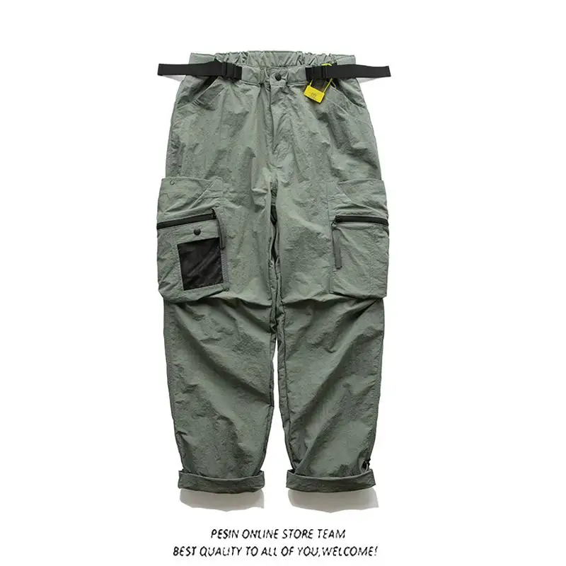 

Outdoor Tactical Multi-ket Functional Pants Men's Trendy Brand y Loose Retro Casual Workwear Paratrooper Pants