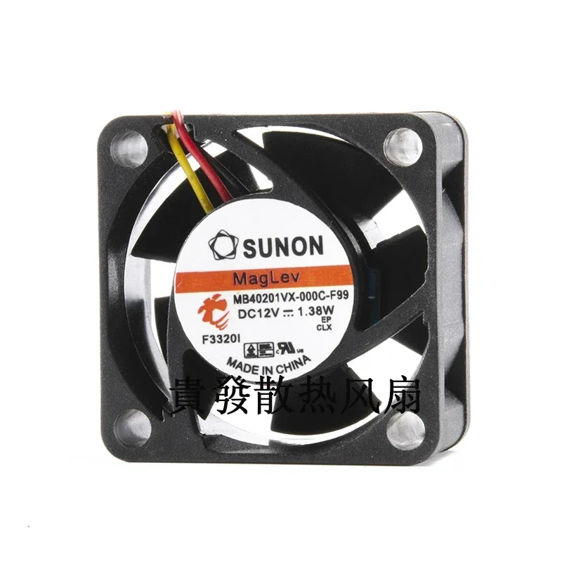 

+New for Sunon MB40201VX-000C-F99 4020 DC12V 1.38w 40*40*20MM power supply fan MB40201VX