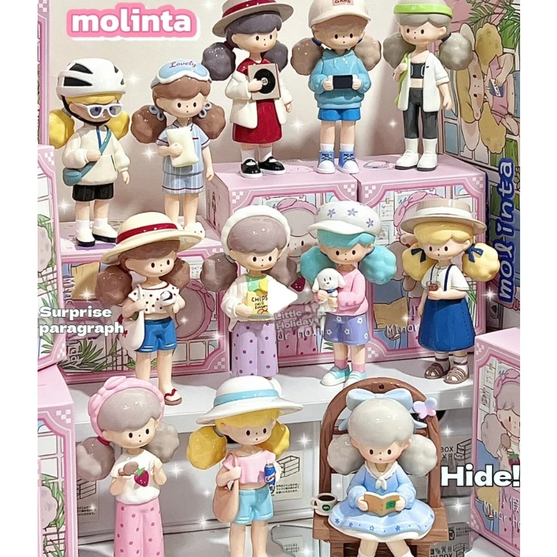 

Molinta Minor Holiday Series слепая коробка Mystery Box коллекция игрушек подарок на день рождения модель ручной работы милая исцеляющая модная игрушечная фигурка