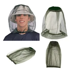 Outdoor Mosquito Head Mesh Nets, Gardening Hat Insect-proof Hat For Hiking Camping Fishing