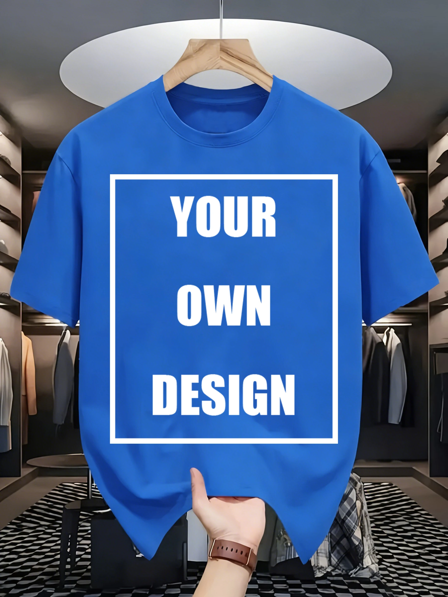 Men's Personalized T-shirt 100%Cotton Tee Custom 21 color TeeMake Your Design Logo Text Men Women Design Your Gift Tshirt Gift