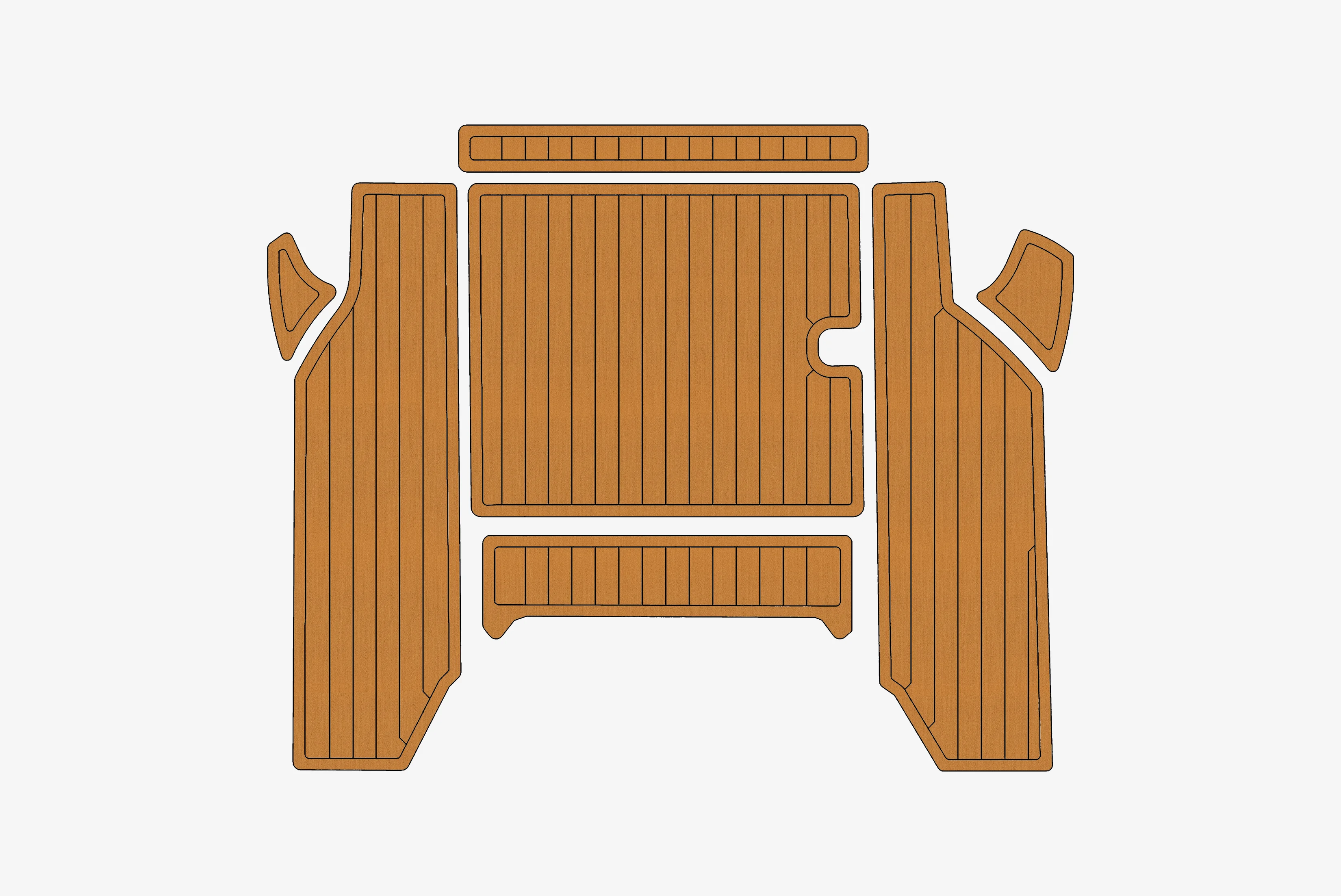 

Нескользящий морской коврик из искусственного тикового дерева из ЭВА, самоклеящийся коврик для яхты 6 мм для Jeanneau Merry Fisher 2014 года, легко устанавливается