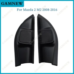2PCS For Mazda 2 M2 2008-2016 Car Tweeter Refitting Audio Door Angle Gum Speaker Cover Boxes Mounts