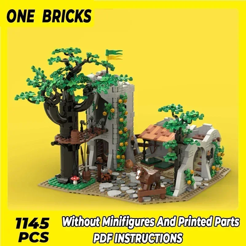 Blocs de Construction Moc, modèle de château, forêt, camping pour hommes, briques techniques, assemblage à monter soi-même, jouets de Construction pour enfants, cadeaux de vacances