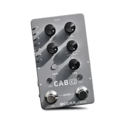 MOOER Cab X2 Guitar Pedal Effects Stereo Cabinet Simulation Monoblock Effects Built-in 11 cabinet simulation models