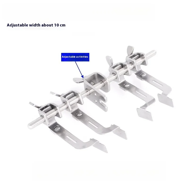 Double rib positioner left and right dual-purpose width adjustable industrial sewing machine spare parts