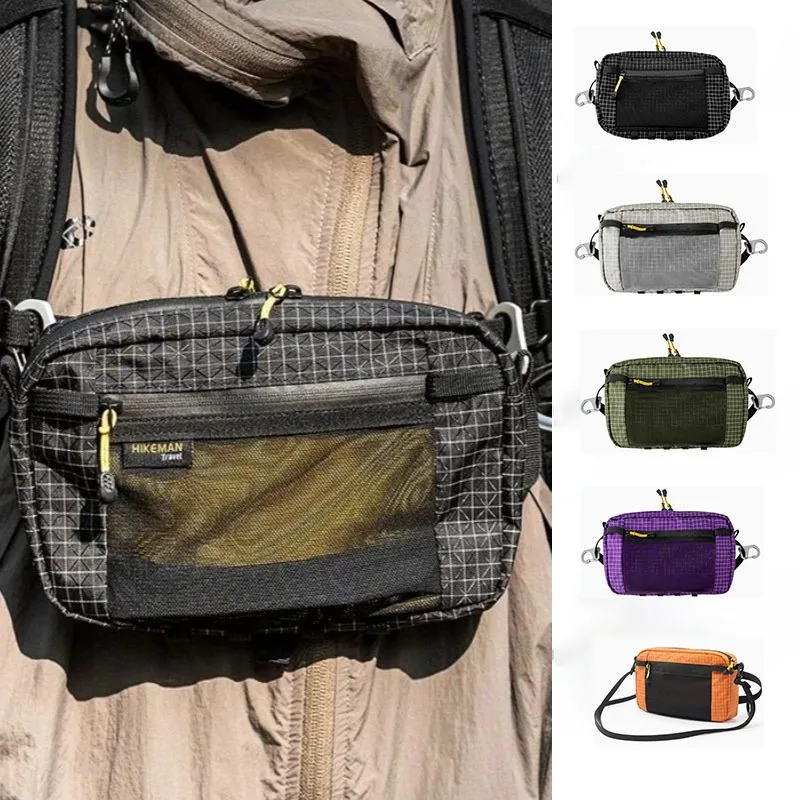 

Dyneema Fiber Waist Pack 1.1L Waterproof UrltraLight Multi Pocket for Cycling Running Hiking Camping Outdoor Sports Accessories