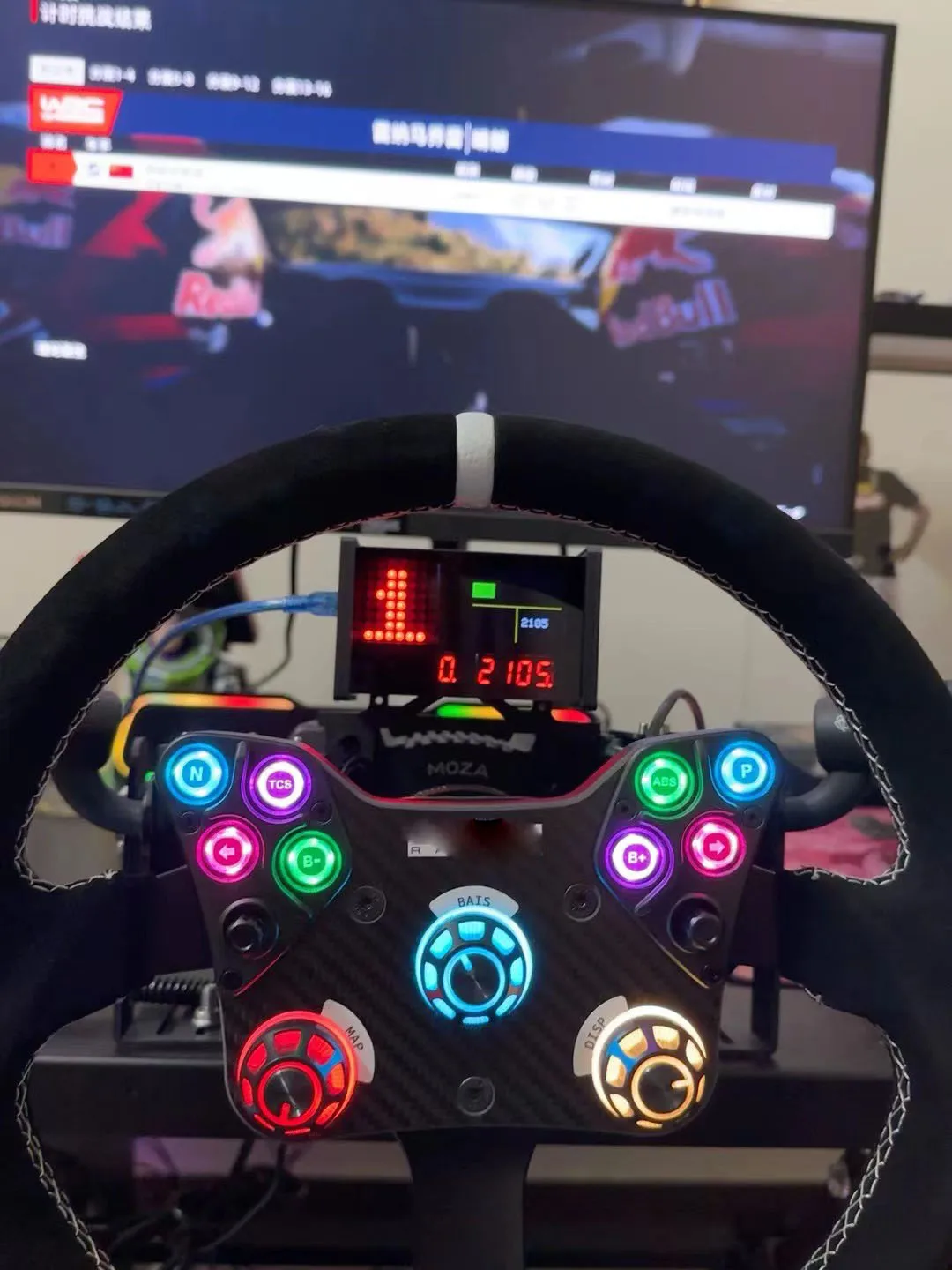 Medidores de pantalla de tablero de juegos de carreras de simulación de PC para Thrustmaster T300 para Logitech G29 G27 SIMAGIC FANATEC MOZA