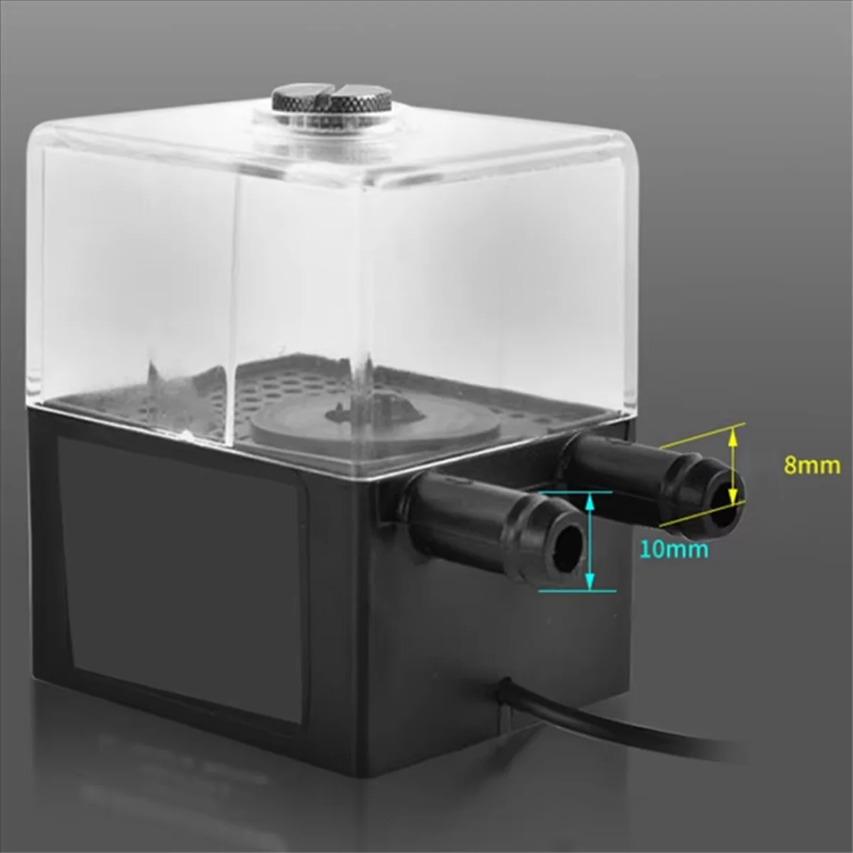

ABNJ Ultra-Quiet SC-300T Water Pump Set for PC CPU Liquid Cooling System DC 12V 4W 150Ml Water Tank Small 3P Power Connector