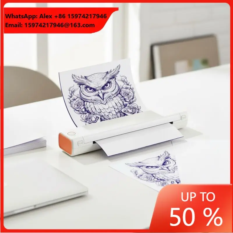 Phomemo M08F Portable Handheld Printer Wireless A4 Thermal Paper Support For Printing Photos & Documents