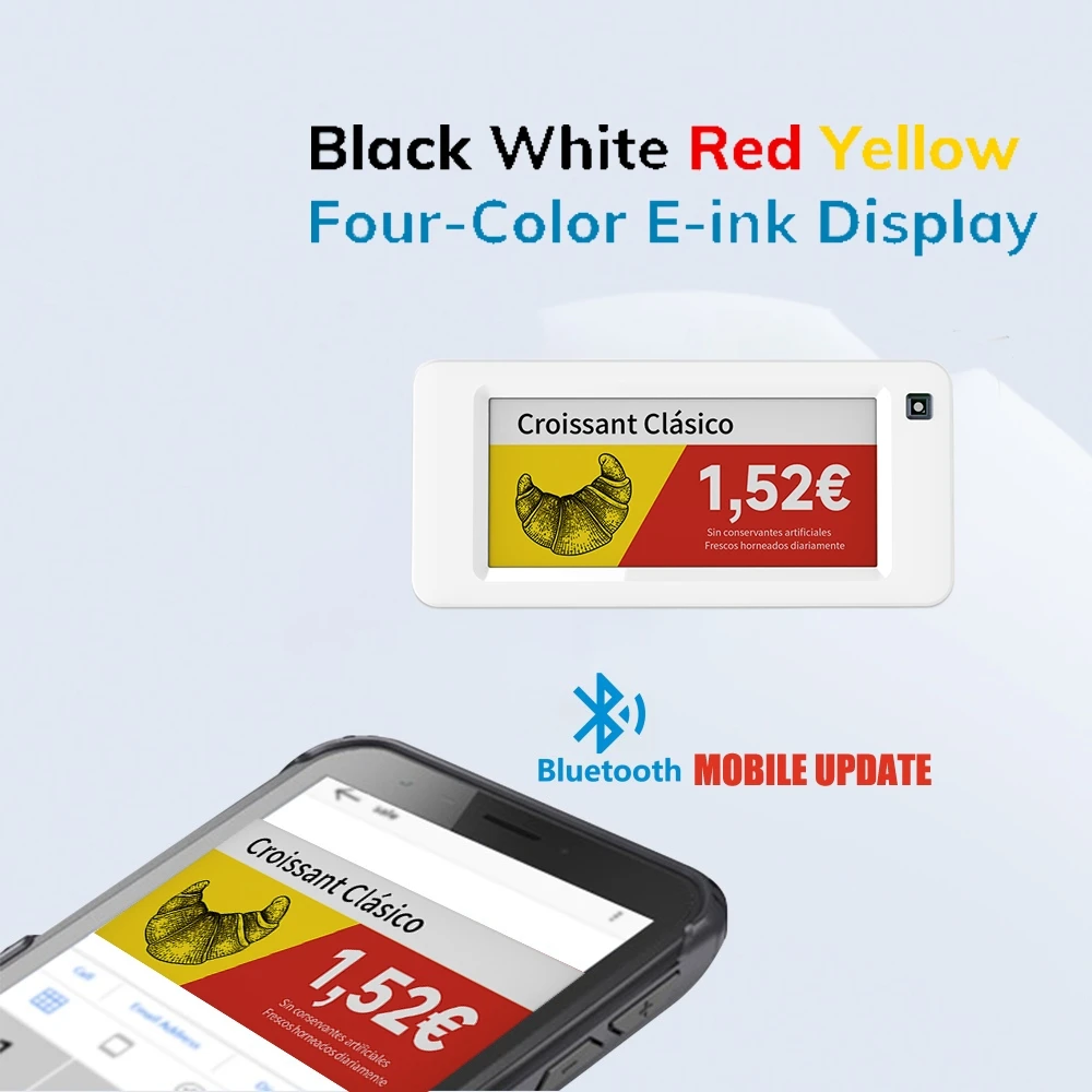 

4 Colors Mobile Update ESL Epaper ESL Digital Display Electronic Shelf Label Electronic Screen for Retail Store