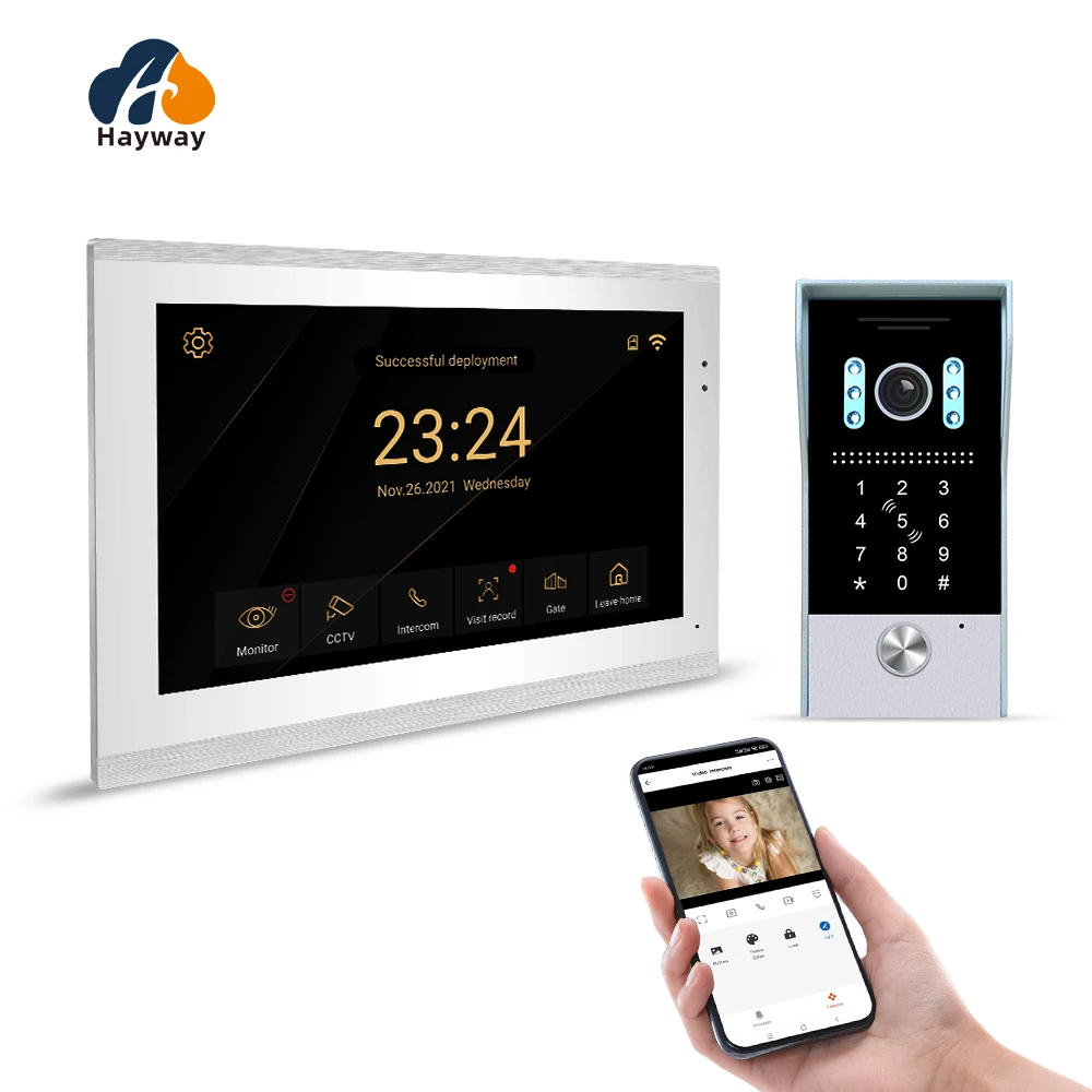 10 inch HD villa video intercom 1080P doorbell for home TUYA app wireless intercom call unlocking, etc