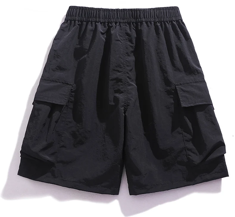 Skateboard-Shorts für Damen, Sommer, lässig, lockere Shorts mit Gürtel, Herren, große Tasche, Cargo-Shorts, atmungsaktiv, Bermuda, gerade Shorts – Detail 19