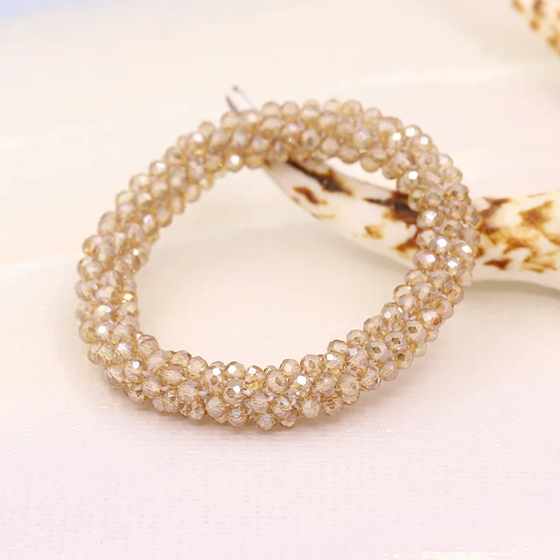 Bracelets for Women Multilayer Crystal Beads Strand Bracelet Boho Bracelet Jewelry Female Gift