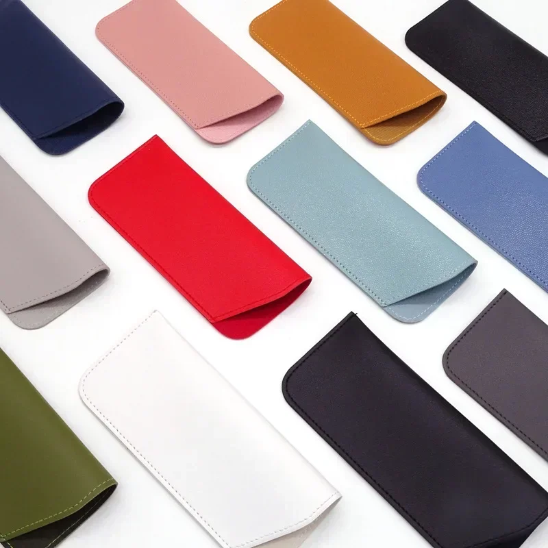 1 قطعة بولي Leather الجلود نظارات حقيبة النظارات الشمسية القراءة النظارات الغطاء الواقي صندوق الحقيبة نظارات حامي الملحقات #1