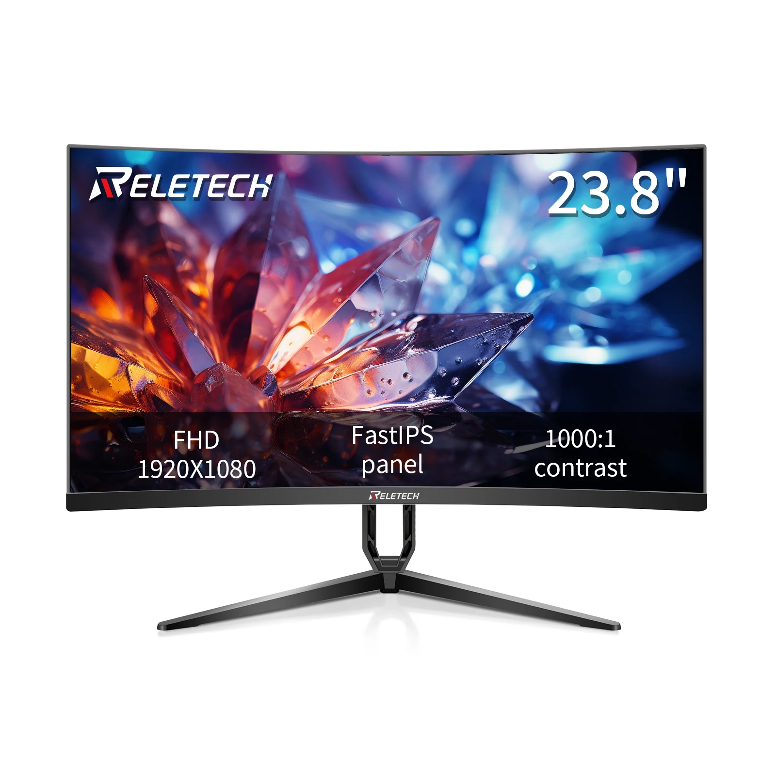 

Reletech Monitor 23.8Inch 100Hz Gaming Monitor FHD 1080P Fast-IPS Panel 1ms HDMI/VGA Support Vesa Wall Mount