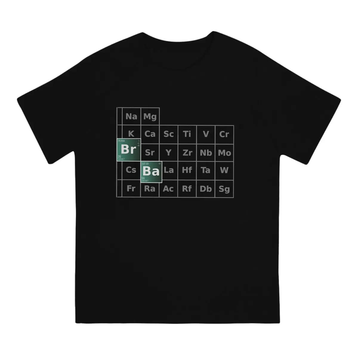 Men Periodic Table T Shirt BreakingBad Cotton Tops Humor Short Sleeve Round Collar Tee Shirt Birthday Present T-Shirt