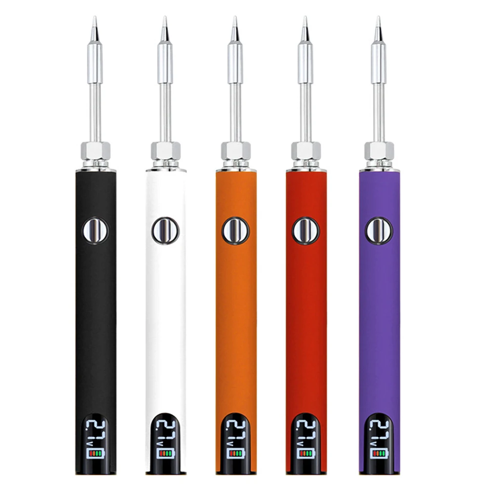 USB Burning Pen 510 Interface Preheating Battery 400mAh 3 Display Screen Ajustable Voltages Electric Soldering Irons